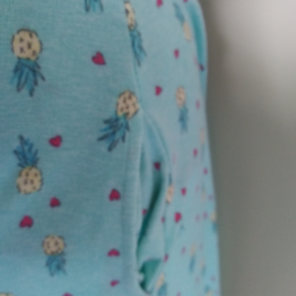 Women's Pineapples Print Sleep Wear Chemise w/ pockets - Picture 5 of 6